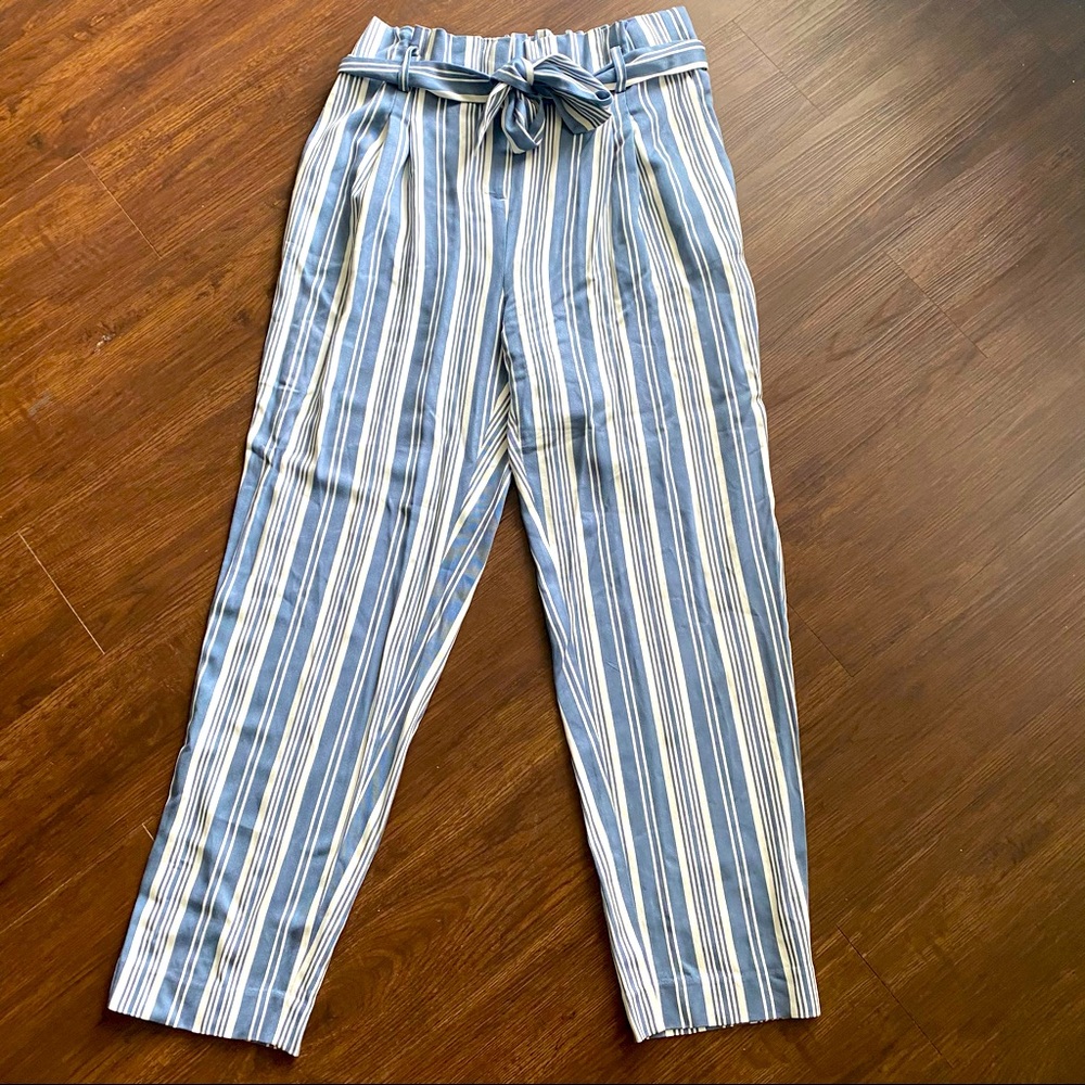 Ann Taylor loft linen high waist pants M NWT